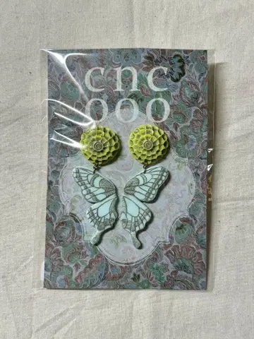 꽃과 제비나비 귀걸이 / conoco 코노코