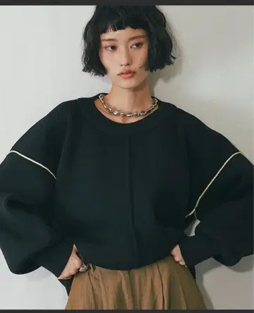 종이상자 니트 코쿤 라인 풀오버 ANOTHER S