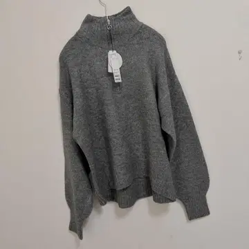 앤디콜 야크라이크 하프 ZIP 니트