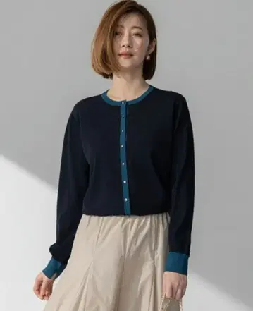 23구 레이온 폴리에스테르 스트레치 가디건 M