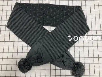 Hugyourskin 그레이 토끼 디자인 머플러