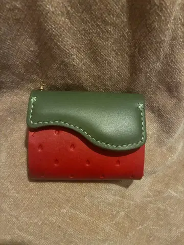 딸기 미니 지갑 키링 포함