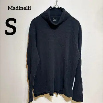Madinelli [ S ] 브라운 하이넥 티셔츠 긴팔 롱티