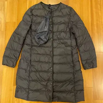 유니클로 울트라 라이트 다운 코트 여성 사이즈 XL 블랙