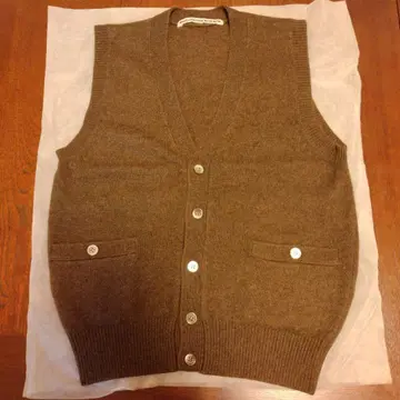 Mademoiselle NON NON 브라운 니트 베스트