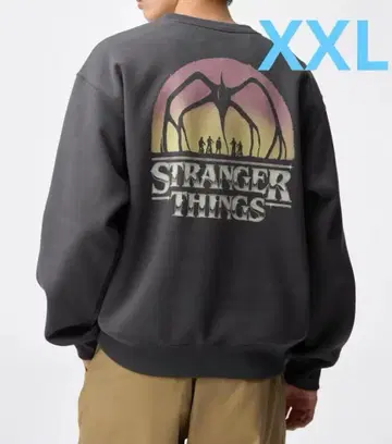 새상품 GU 기묘한 이야기 헤비웨이트 맨투맨 XXL