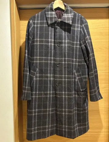 tk. 다케오 키쿠치 코트 그레이 계열 체크