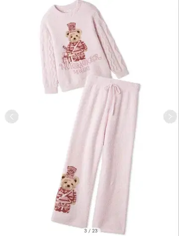 홀리데이 베어 자카드 풀오버 x 홀리데이 베어 자카드 롱 팬츠 SET