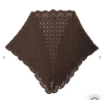 미사용 택 포함 사만사 모스모스 트라이앵글 니트 스톨 다크 브라운