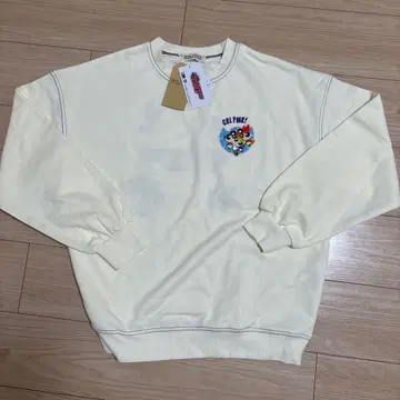 파워퍼프걸스 맨투맨 크림색 택 포함 새상품