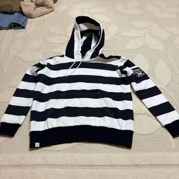 스트라이프 후드 부착 후드티 사이즈 0