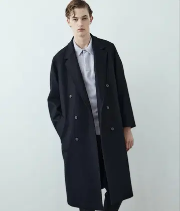 초발수 140S 더블 체스터 코트