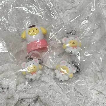 산리오 가챠폰 복슬복슬 스노우 치아 폼폼푸딩 sanrio