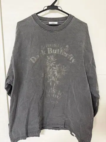 그레이 프린트 T셔츠 L 사이즈