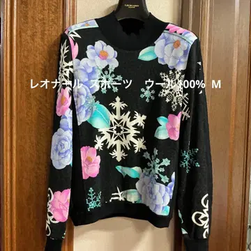 레오나르 스포츠 니트 스웨터 긴팔 M