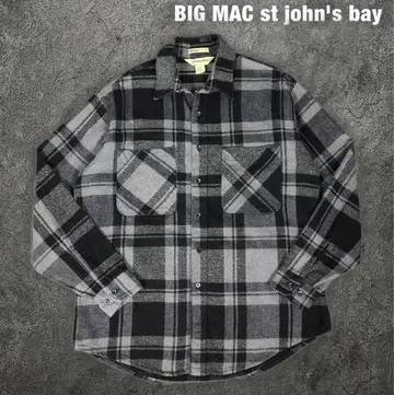 BIG MAC st john's bay 80년대 90년대 뱀 플란넬 셔츠