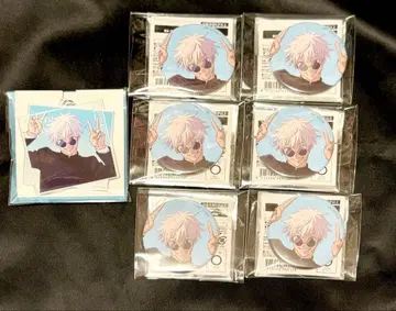 주술회전전 고죠 사토루 캔뱃지 아크릴 키링 7개 세트