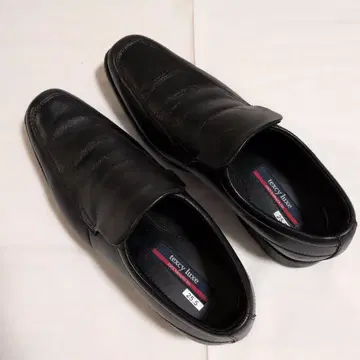 새상품급 texcy luxe 슬립온 블랙 25.5cm