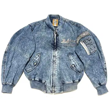 90s 빈티지 데님 점퍼 M 사이즈 MA-1 타입