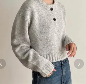 엘르마르 믹스 헨리넥 니트 / 캐널진 / 그레이