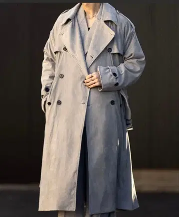 [ CLEL ] Double Tech Fade Trench Coat