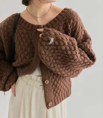 미스틱 포코포코 니트 가디건