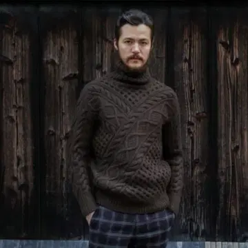 레인메이커 14aw fisherman sweater 터틀넥