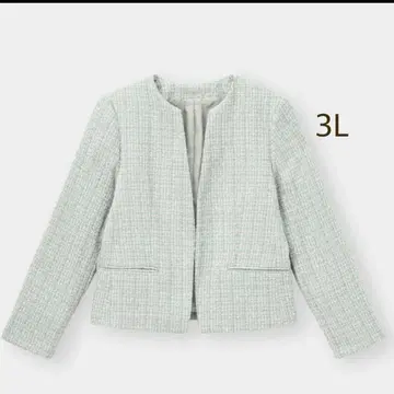 미사용 새상품 GU 트위디 노카라 자켓