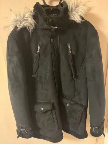 growth by grail-블랙 퍼 자켓