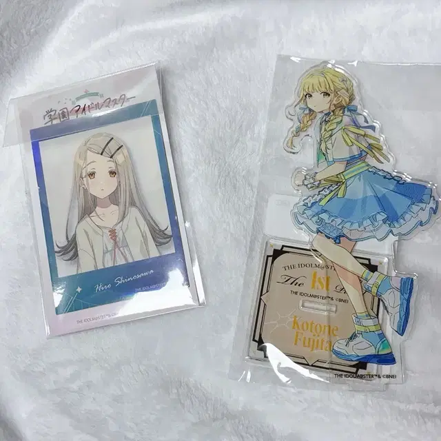 학원 아이돌 마스터 시노사와 히로 후지타 코토네 아크릴 스탠드 스티커