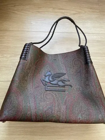 ETRO 페이즐리 무늬 가죽 토트백