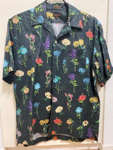 폴 스미스 플라워 프린트 반팔 셔츠 M