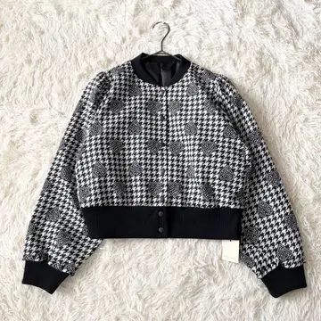 Maglie le cassete 하운드투스 체크 하트 집업 블루종