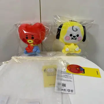 BT21 모바일 스탠드 봉제 인형 CHIMMY TATA 세트