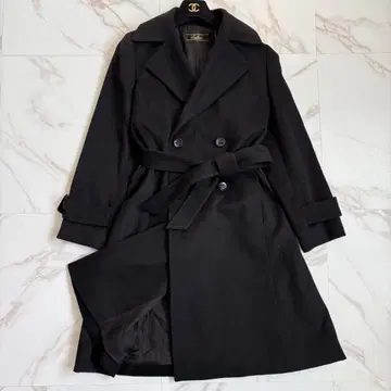 새상품급 레리안 캐시미어 100% 벨티드 롱 코트 11호 L 사이즈