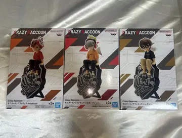 CrazyRaccoon 모니터 탑 피규어 3체 세트