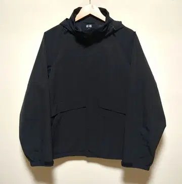 [미사용에 가까움] UNIQLO 유니클로 윈드프루프 스탠드 블루종 M