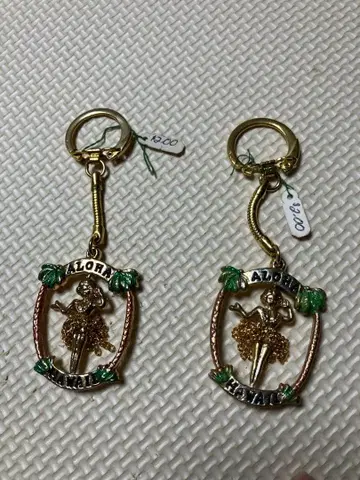 하와이안 플라 댄스 캐릭터 키링