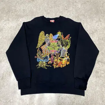 90s 디즈니 일렉트리컬 퍼레이드 맨투맨 USA제 L 블랙