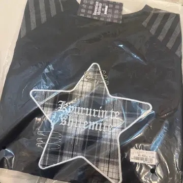 SPINNS 숏 보더 롱 T (스타) 치바 유나 착용