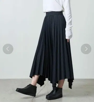 MARW UNITED ARROWS 스트라이프 플리츠 스커트