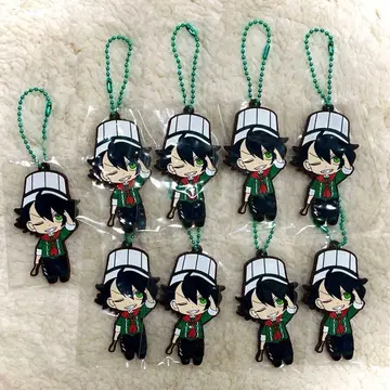 와이텔즈 샤크 군 기묘한 카페 순회 러버 키링 9개