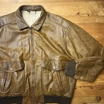 90s SANTA Fe EXPRESS A-2 가죽 봄버 자켓