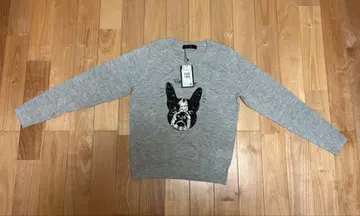 새상품, 택 포함 야마다야 SCOT CLUB 강아지 자수 스웨터 38