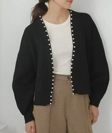 ADAM ET ROPE 블랙 가디건 M 사이즈