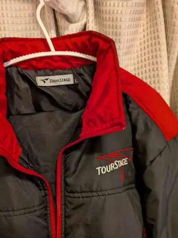 브릿지스톤 TOURSTAGE 퀼팅 자켓 L 블랙/빨간색