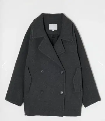 더블 브레스티드 미드 코트
