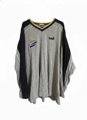 PUMA V넥 긴팔 트레이닝복 삼성 로고 포함