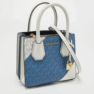 MICHAEL KORS MK 로고 핸드백 블루