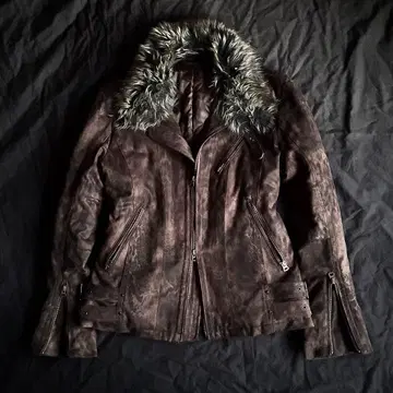 Tornado Mart 표범 무늬 퍼 자켓 archive V 시크 스타일